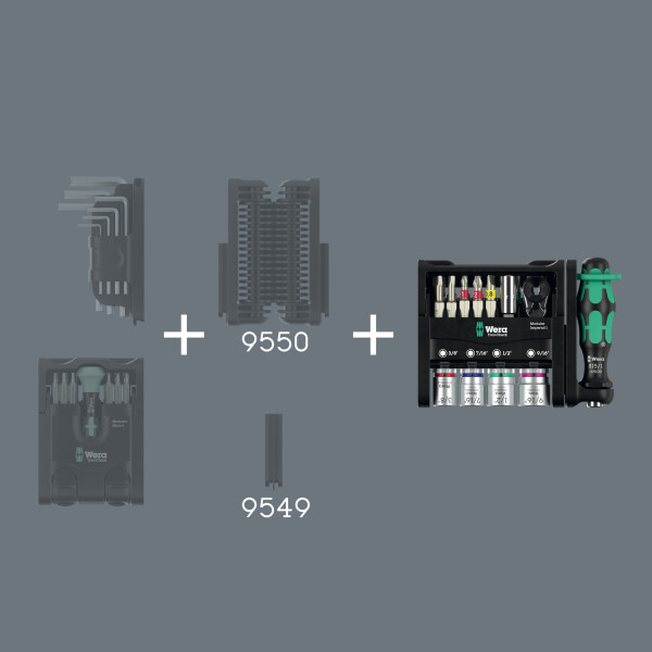 Wera 05049001001 Tool-Check Modular Imperial 1 Gereedschapset In Tool-Check - 21‑delig - Detailed view of the product