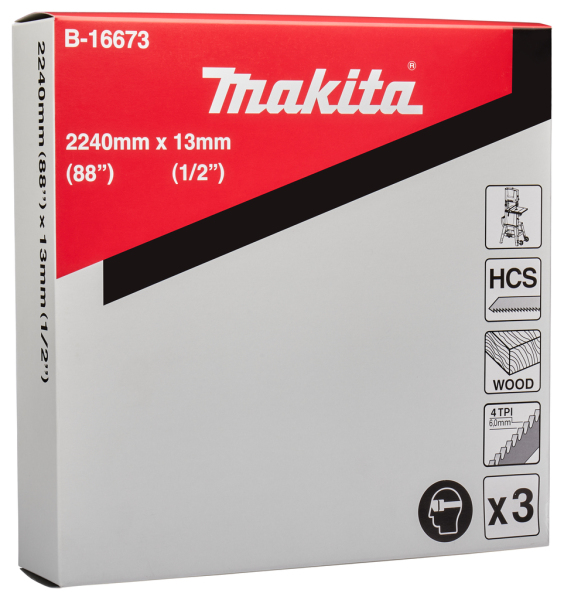 Makita B-16673 Lintzaagblad Voor LB1200F - 2240 X 13mm (3st) - Detailed view of the product