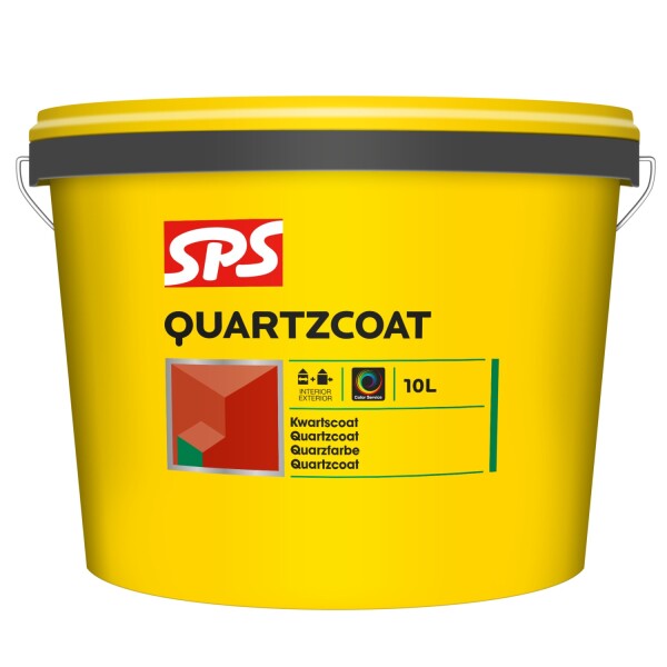 SPS Quartzcoat Structuurverf  Voor Binnen En Buiten 10 Liter