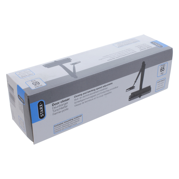 Starx 43.405.11 Deurdranger 40-65kg - Aluminium - Mat Zwart - Detailed view of the product