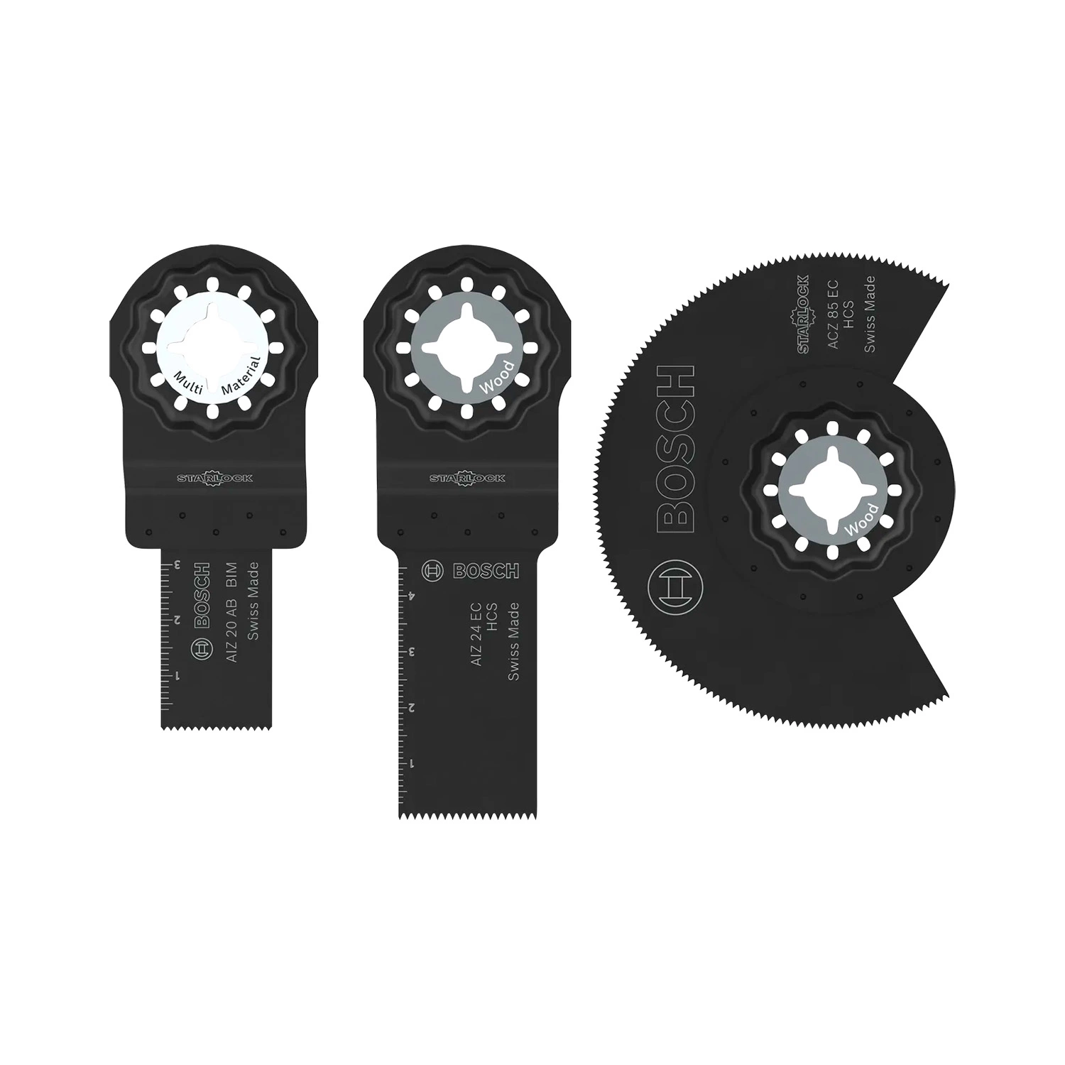 Bosch 2607017774 Standaard Multitool Hout En Metaal Set Voor Hout En Non-ferrometalen (3-delig)