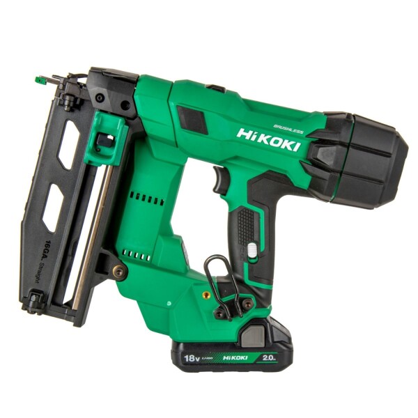 HiKOKI NT1865DSAW9Z 18V Li-ion Accu Spijkerapparaat Body In HSC IV - 32-65mm - 16 Gauge - Detailed view of the product
