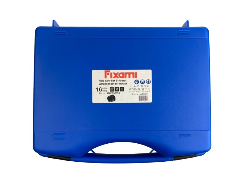 Fit-to-Fix 4000150010 16-delige Uni Gatzagenset - Bi-Metaal - PVC - 19-76mm - Detailed view of the product