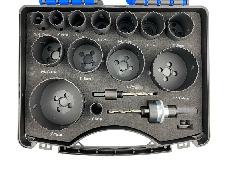 Fit-to-Fix 4000150010 16-delige Uni Gatzagenset - Bi-Metaal - PVC - 19-76mm - Detailed view of the product