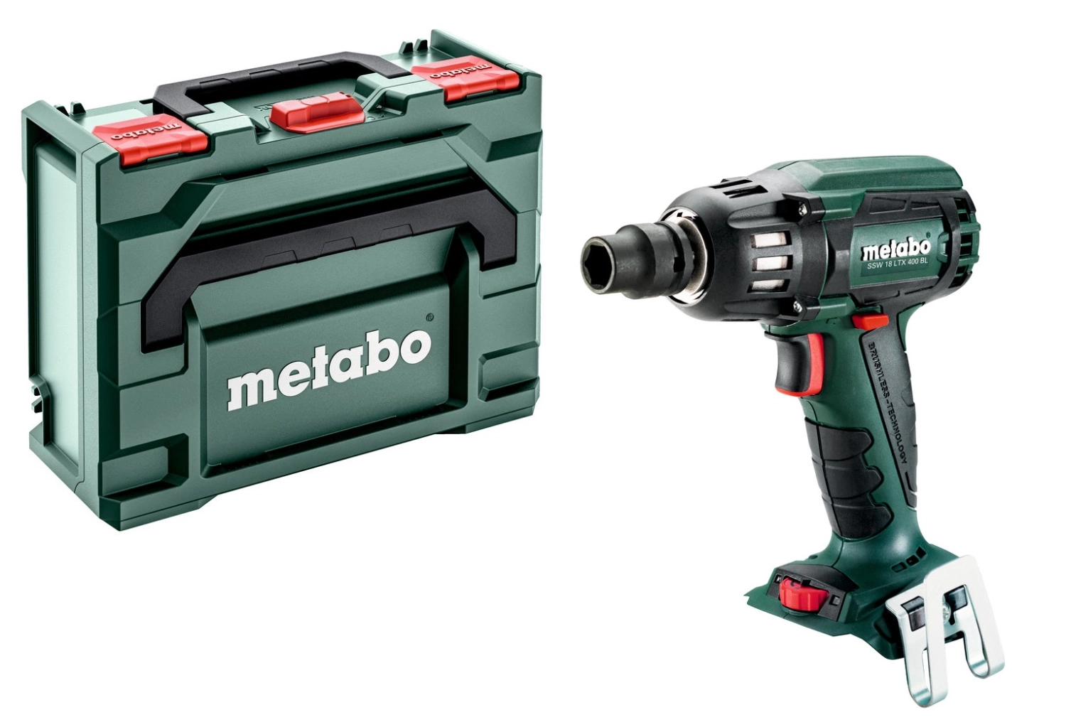 Metabo SSW 18 LTX 400 BL Basic 18V Li-Ion Accu Slagmoersleutel Body In MetaBOX - 400Nm - 1/2"- Koolborstelloos
