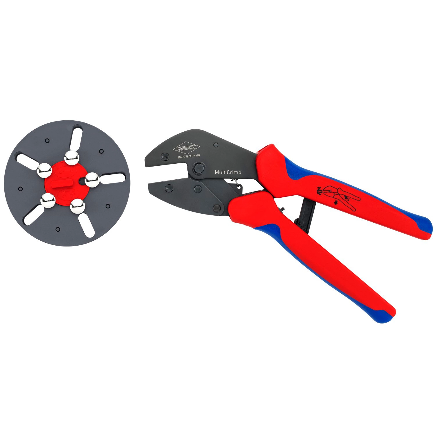 Knipex 97 33 03 MultiCrimp Krimptang Met Wissellader - MC4 /MC4 EVO2 - 0.25 - 6 Mm²