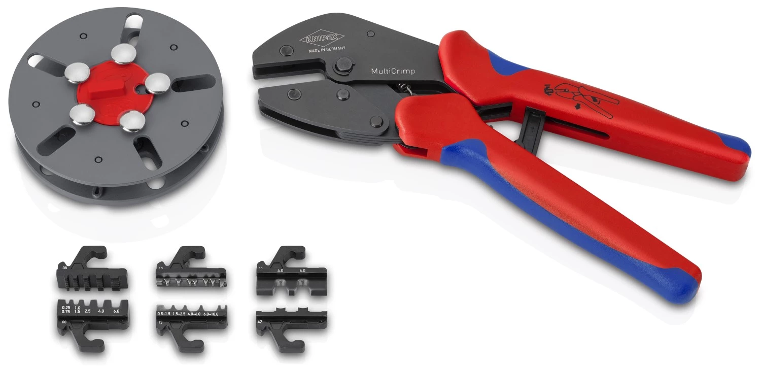 Knipex 97 33 03 MultiCrimp Krimptang Met Wissellader - MC4 /MC4 EVO2 - 0.25 - 6 Mm² thumbnail 3