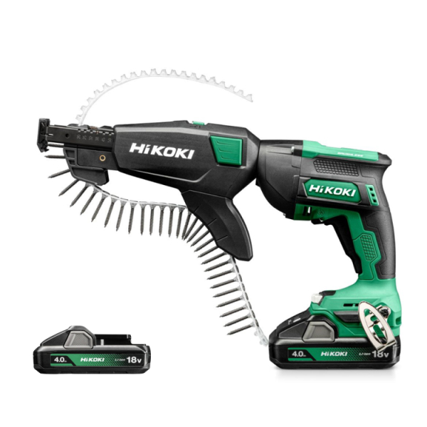 HiKOKI W18DAWCZ 18V Li-ion Accu Gipsschroefmachine / Bandschroefmachine Set (2x 4.0Ah Accu) In HSC III - 25-57mm - Default image for the product