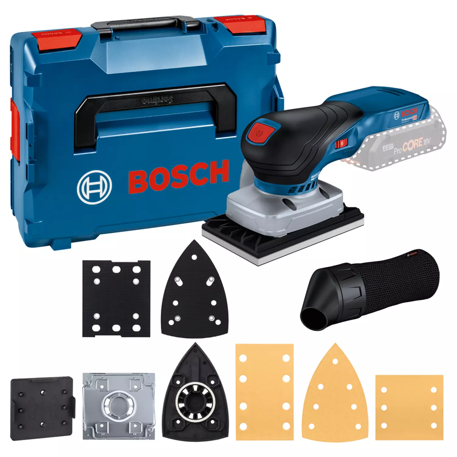 Bosch GSS 18V-13 18V Li-ion Accu Vlakschuurmachine Body In L-Boxx - Koolborstelloos