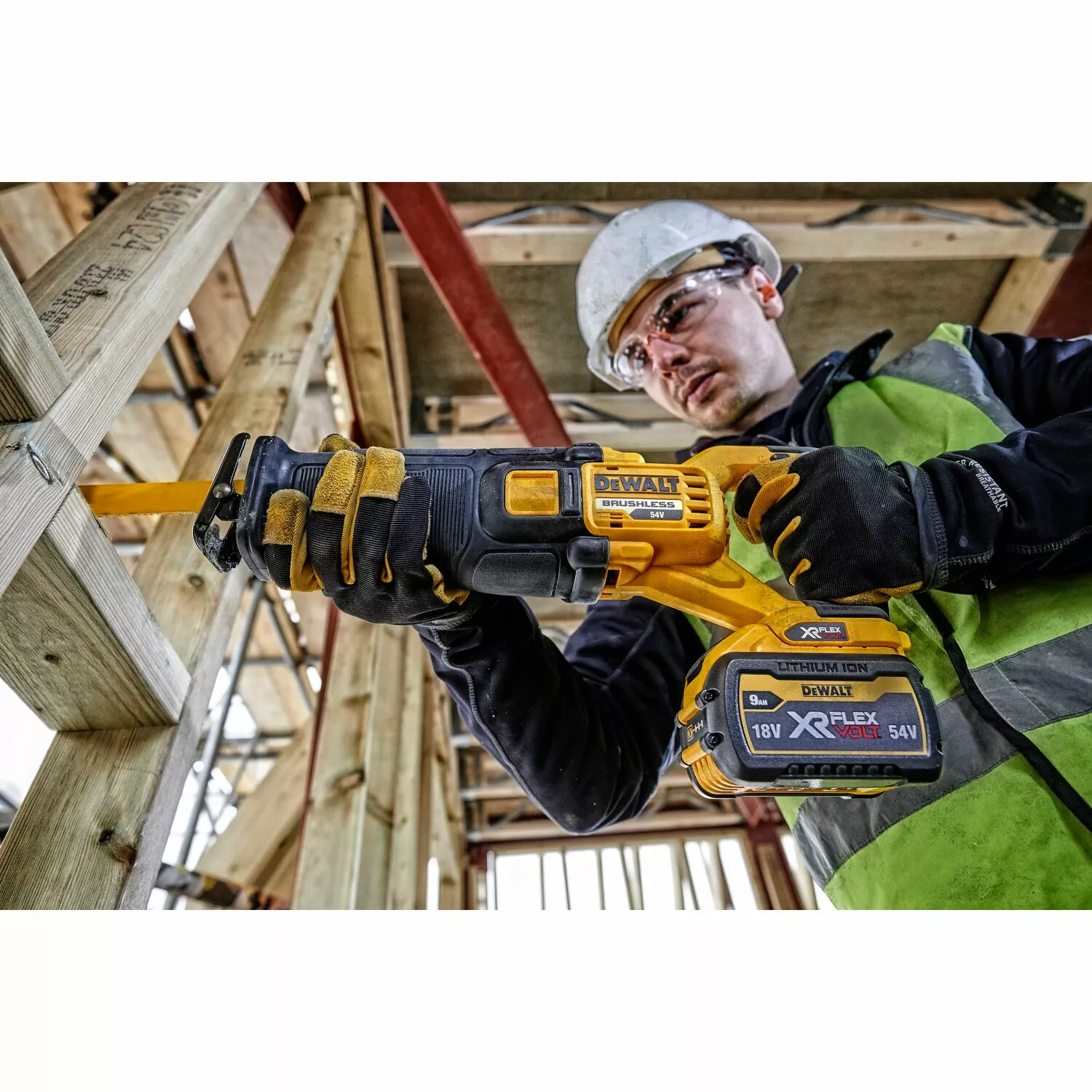 DeWALT DCS389NT-XJ 54V Li-ion XR FlexVolt Accu Reciprozaag Body In TSTAK thumbnail 4