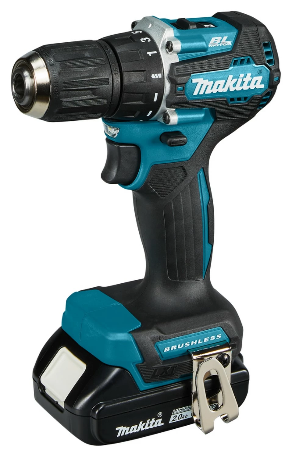 Makita DDF487RAJ 18V Li-Ion Accu Boor-/schroefmachine Set (2x 2,0Ah) In Mbox - 13mm - Koolborstelloos thumbnail 3