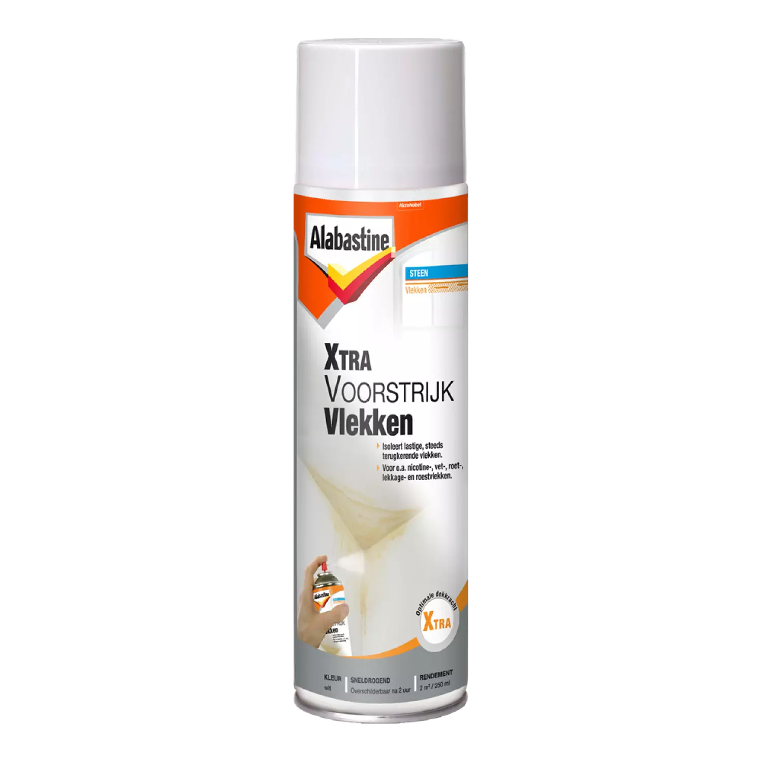 Alabastine Xtra Voorstrijk Vlekken - Wit - 250ml