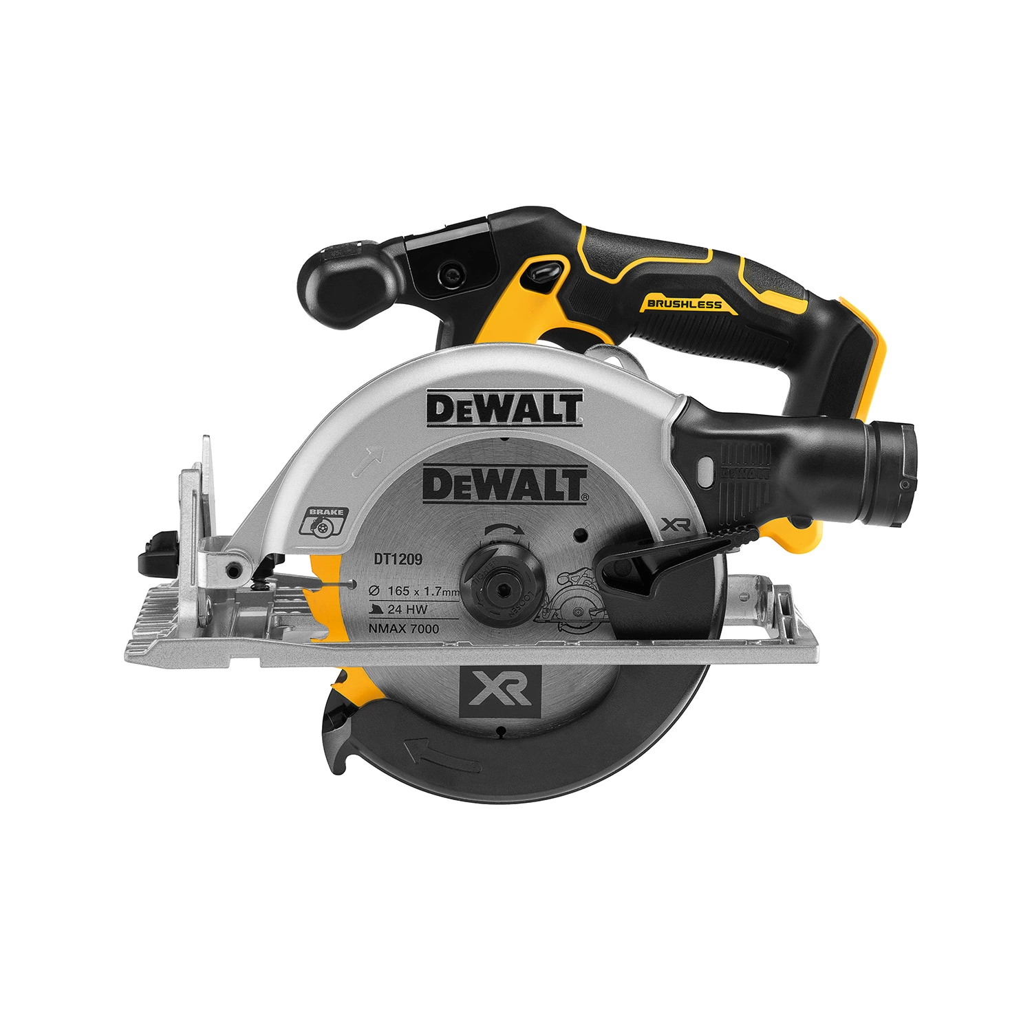 DeWALT DCS565N Accu Cirkelzaag 165mm 18V XR Basic Body