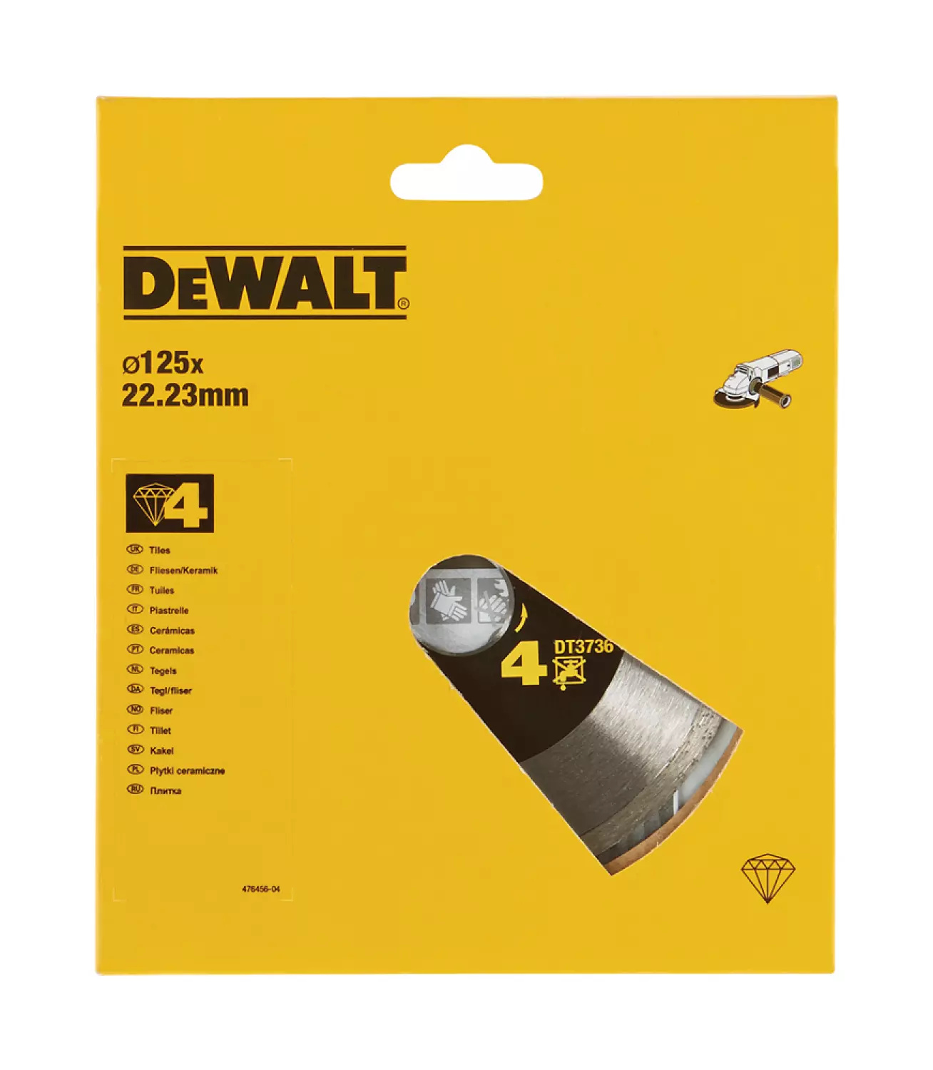 DeWALT DT3736 Diamantdoorslijpschijf - 125 X 22,23 X 1,6mm - Keramiek - Tegels thumbnail 2