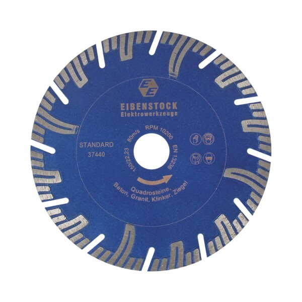Eibenstock 12.324 Standaard Diamantzaagblad - 150 X 22,2mm - Beton / Kalkzandsteen