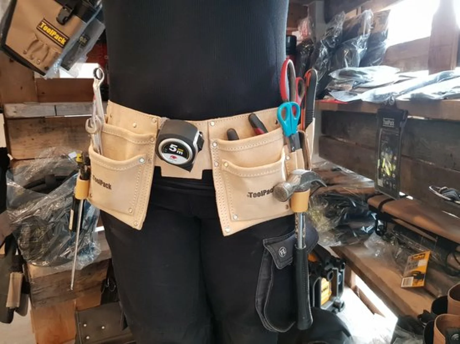 ToolPack 366.020 Straight Gereedschapsgordel - Dubbel - Leer thumbnail 3