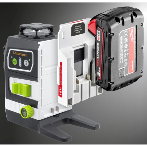 Laserliner PowerPlane 3G Multi-18V Batterij Adapter Voor Milwaukee - Detailed view of the product