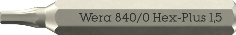 Wera 05058110001 840/0 Hex Plus Micro Bit - 1,5 X 30 Mm
