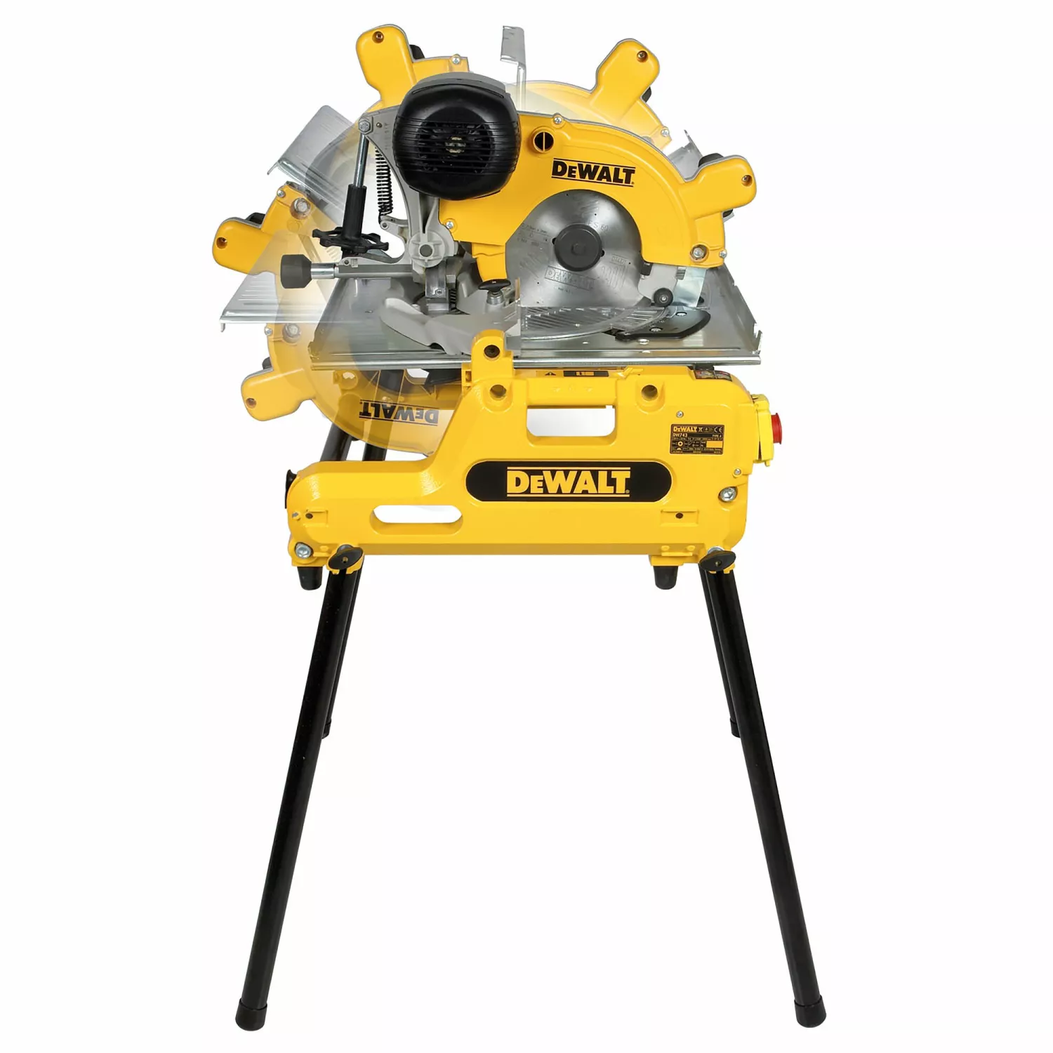 DeWALT DW743N Tafel Afkort- En Verstekzaag / Combinatiezaagmachine - 2000W - 250 X 30mm thumbnail 2