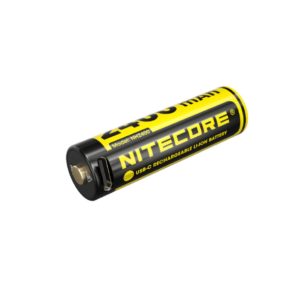 Nitecore NH2400 Oplaadbare AA Li-Ion Batterij 2400mAh Met USB-C Poort -4 Stuks - Detailed view of the product