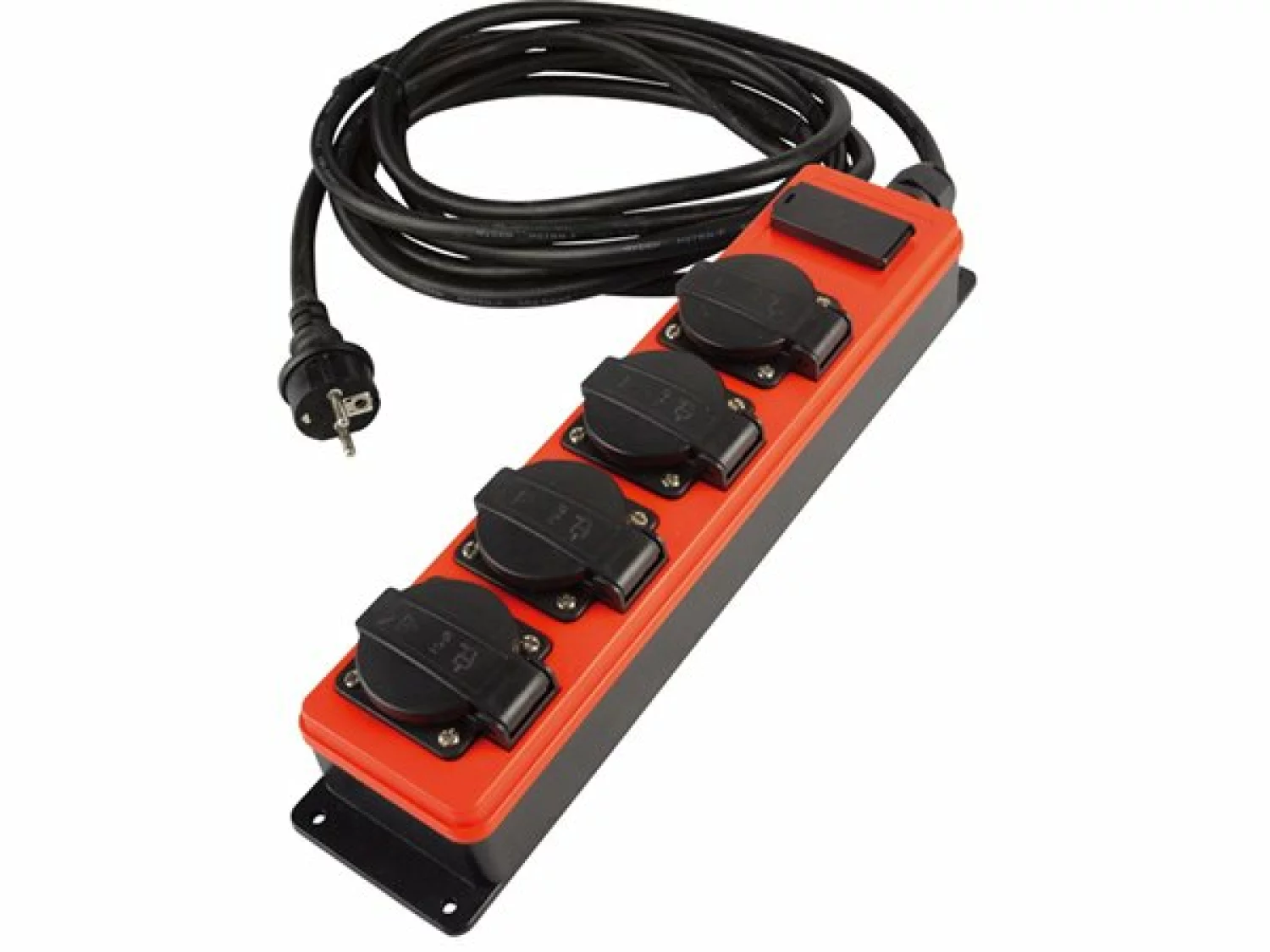 QwattPro 2561027 SocketMaster Stekkerdoos - 4xRA - USB - 3G2,5 H07RN-F - 5m