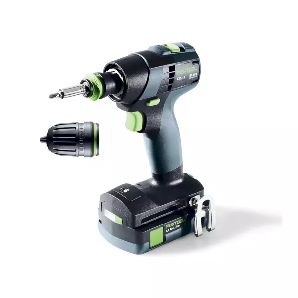 Festool TXS 18 C 3,0-Plus 18V Li-Ion Accu Schroefboormachine Set (2x 3,0Ah) In Systainer - 40Nm - Detailed view of the product