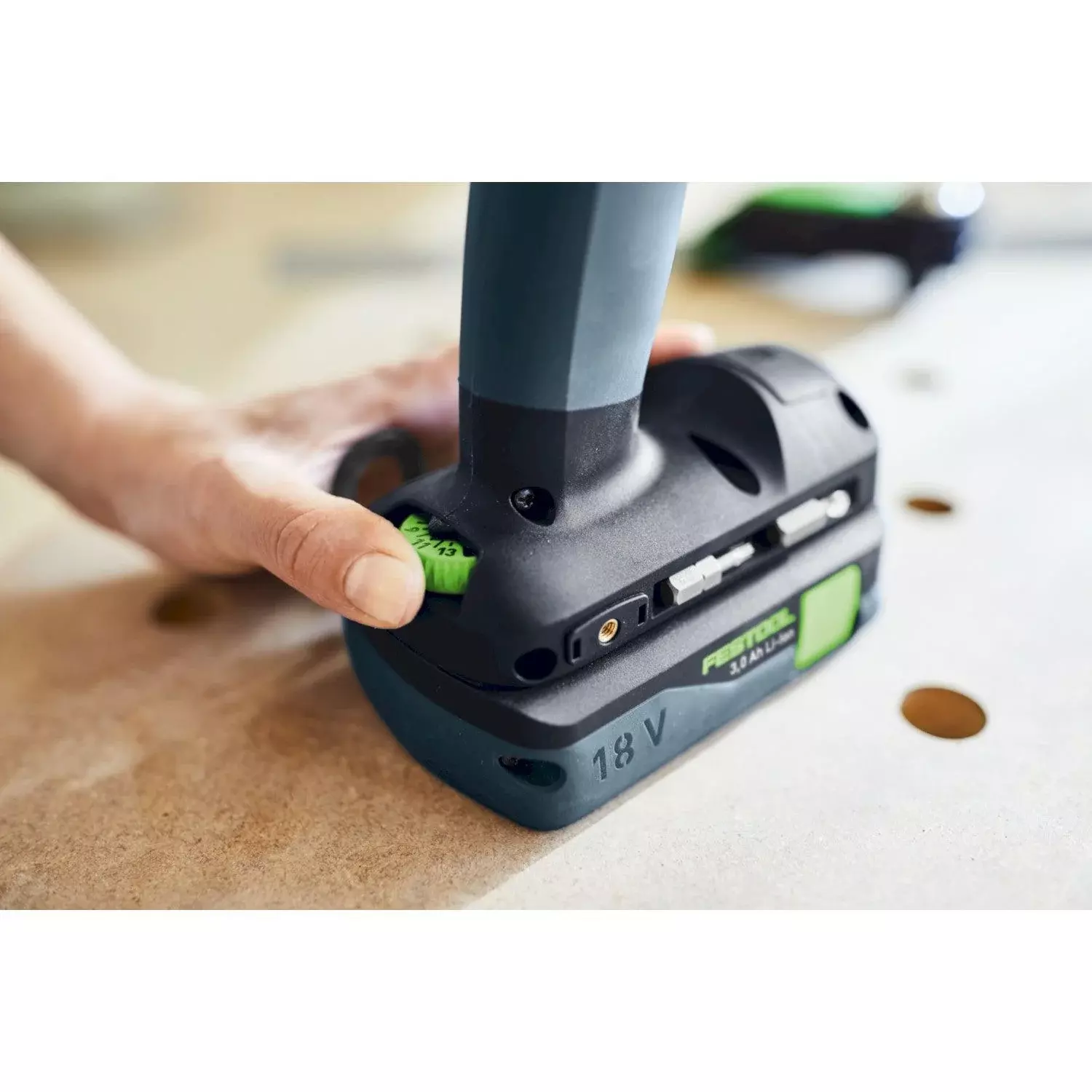 Festool TXS 18 C 3,0-Plus 18V Li-Ion Accu Schroefboormachine Set (2x 3,0Ah) In Systainer - 40Nm thumbnail 3