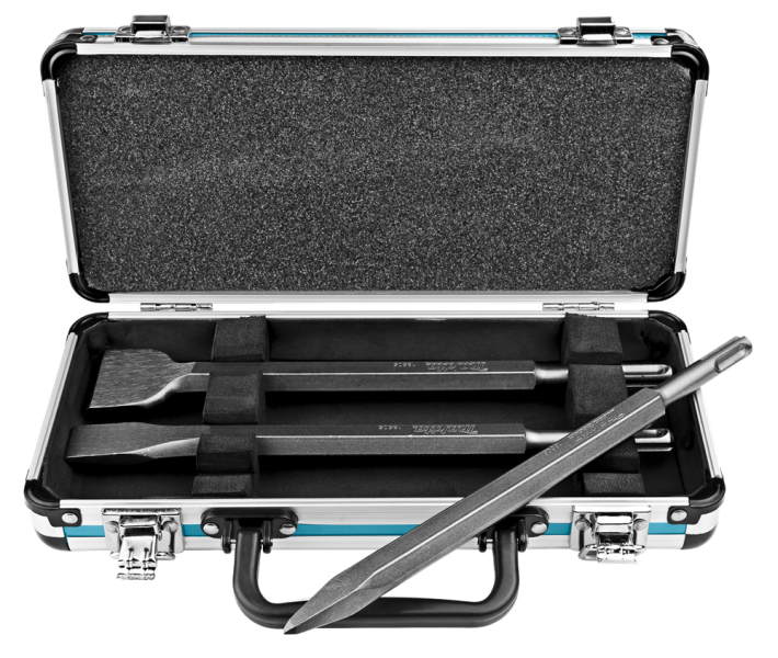 Makita D-42357 SDS-Plus 3 Delige Beitelset In Koffer - Detailed view of the product