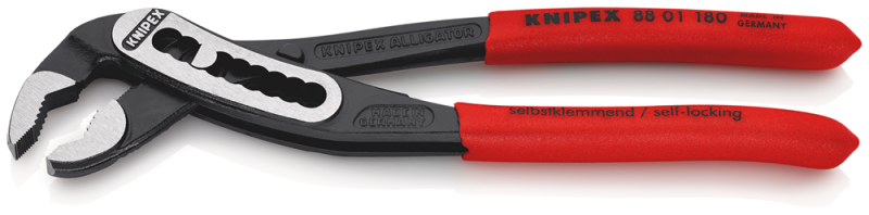 Knipex 8801180 Alligator Waterpomptang - 180mm - Detailed view of the product