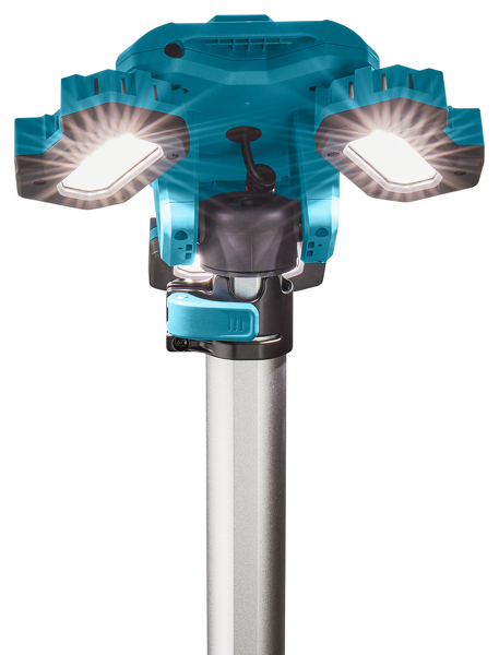 Makita NLADML814 14.4V - 18V Li-Ion Accu Bouwlamp Op Statief - 3 Spots - 100-220cm - 3000Lm - Detailed view of the product