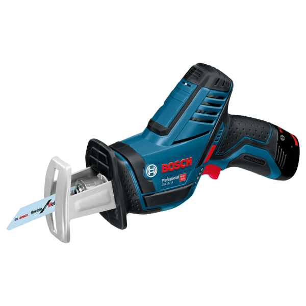 Bosch GSA 12V-14 12V Li-Ion Accu Reciprozaag Set (2x 3.0Ah Accu) In L-Boxx - Snelwissel - Detailed view of the product