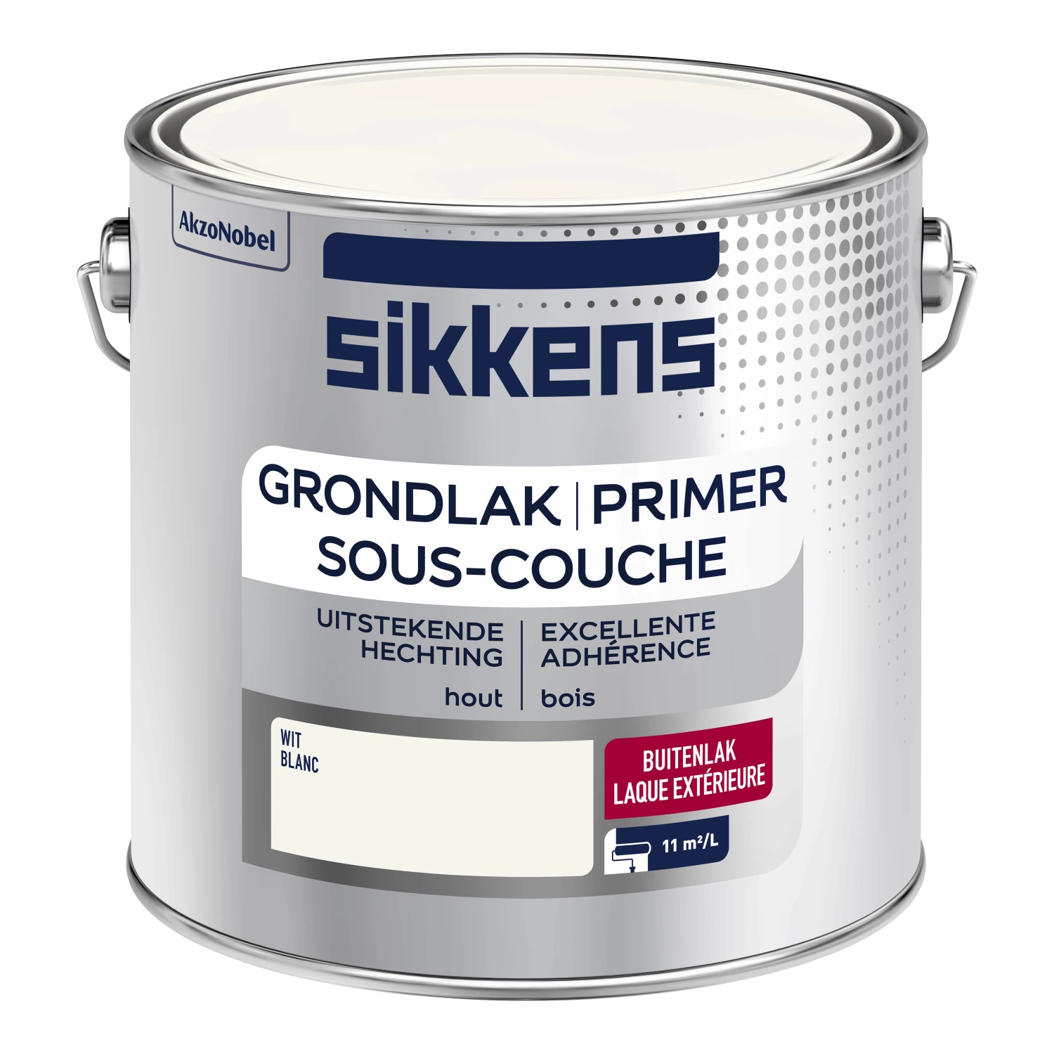 Sikkens buitenlak grondlak wit 25 liter