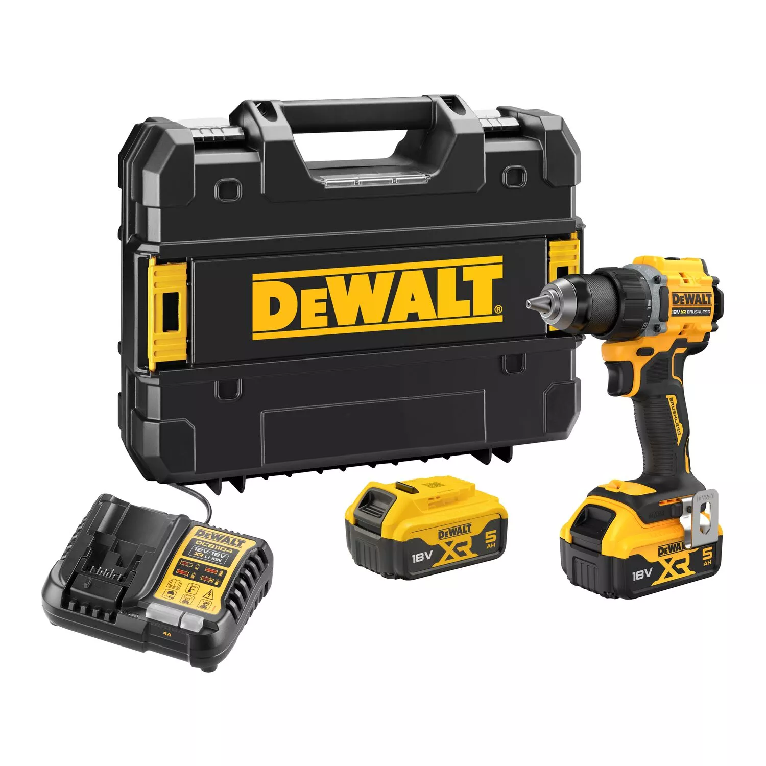 DeWALT DCD794P2T 18V Li-ion Accu Schroef-/boormachine Set (2x 5.0Ah Accu) In TSTAK