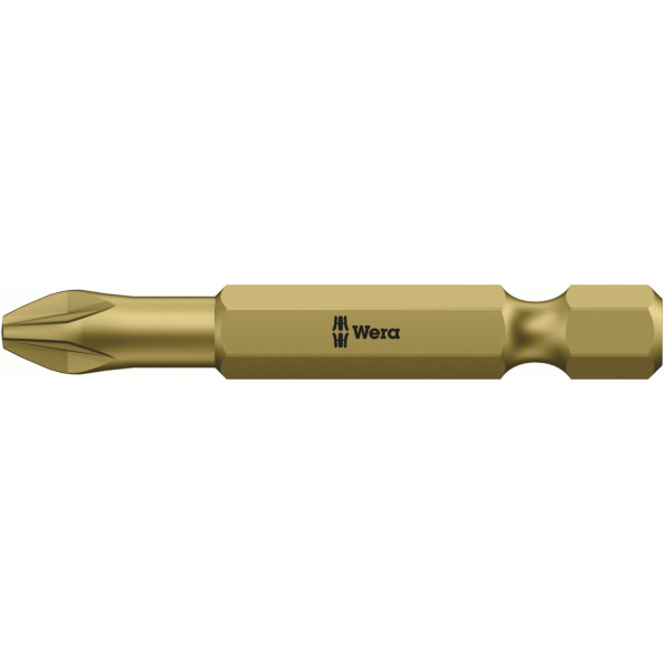 Wera 05060060001 1/4"Pozidrive Torsion Extra Hard Bit - PZ2 X 50mm