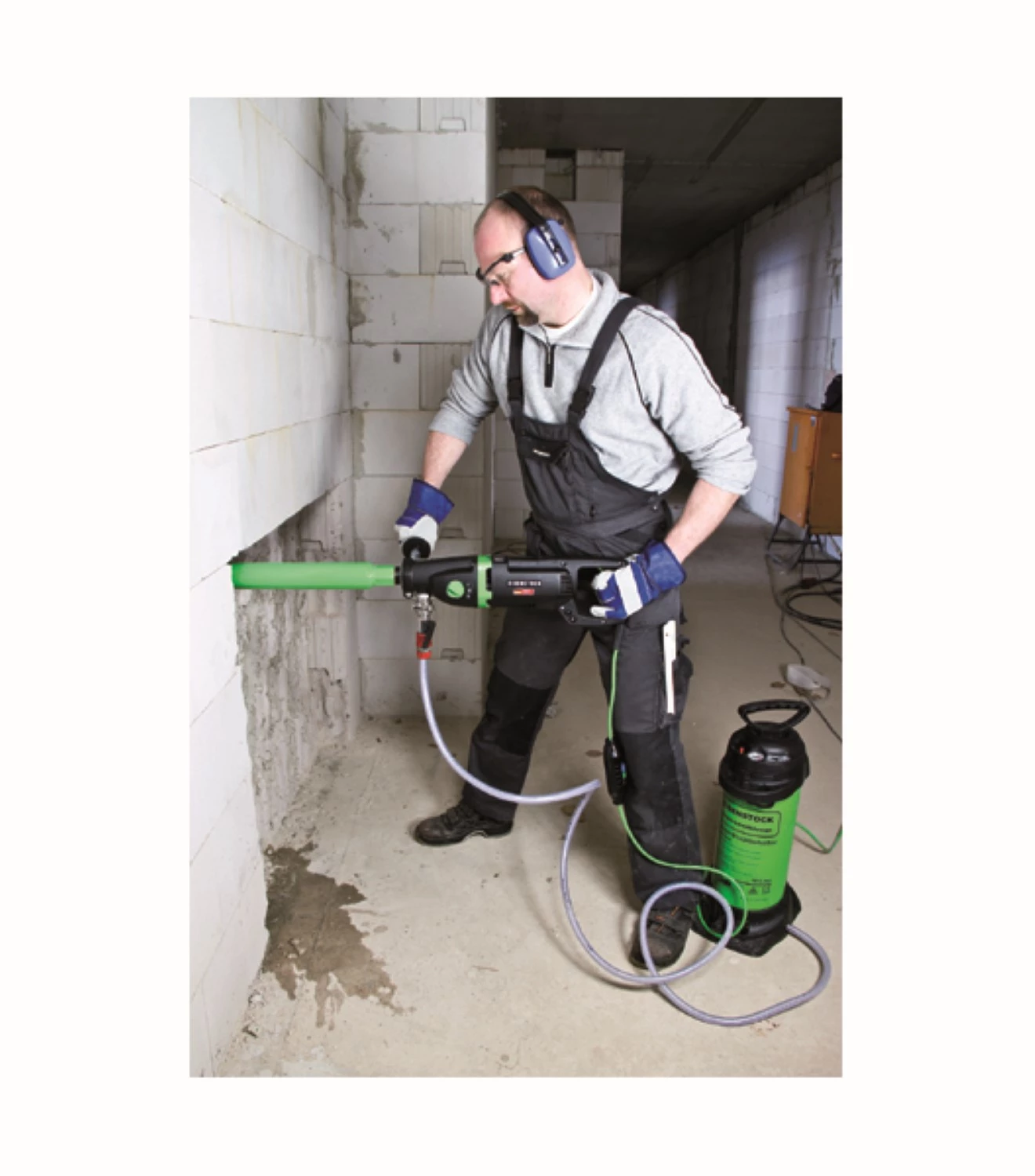 Eibenstock ETN 162/3 Set A1 Diamantboormachine - 2200W - Met Dikw. Boren 31/61/81/131 thumbnail 2