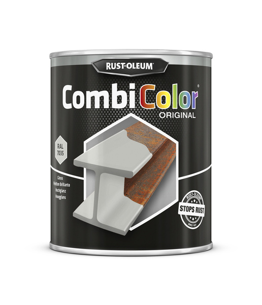 rust-oleum combicolor hoogglans ral 7035 lichtgrijs 0.75 ltr