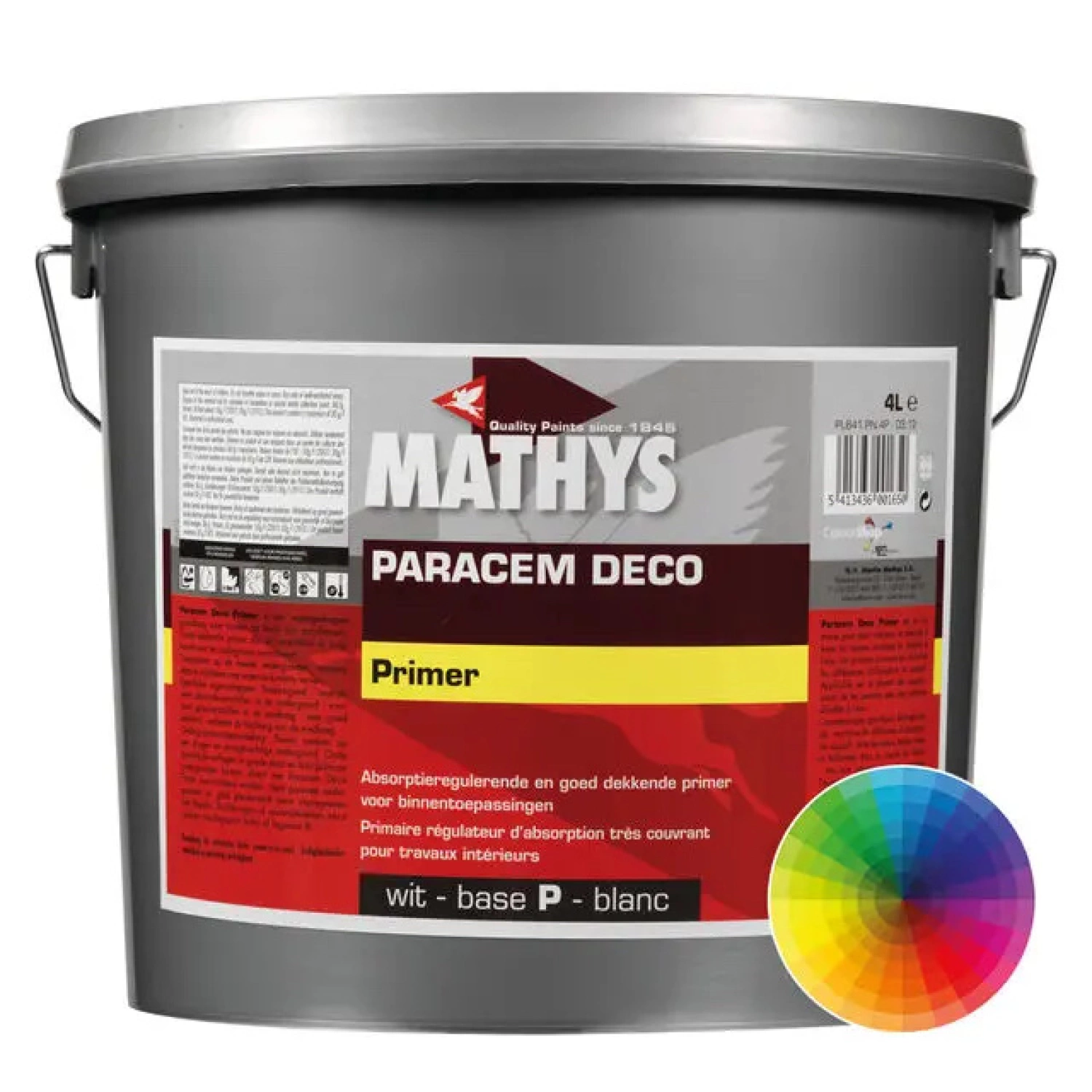 Mathys Paracem Deco Primer - Op Kleur Gemengd - 10L