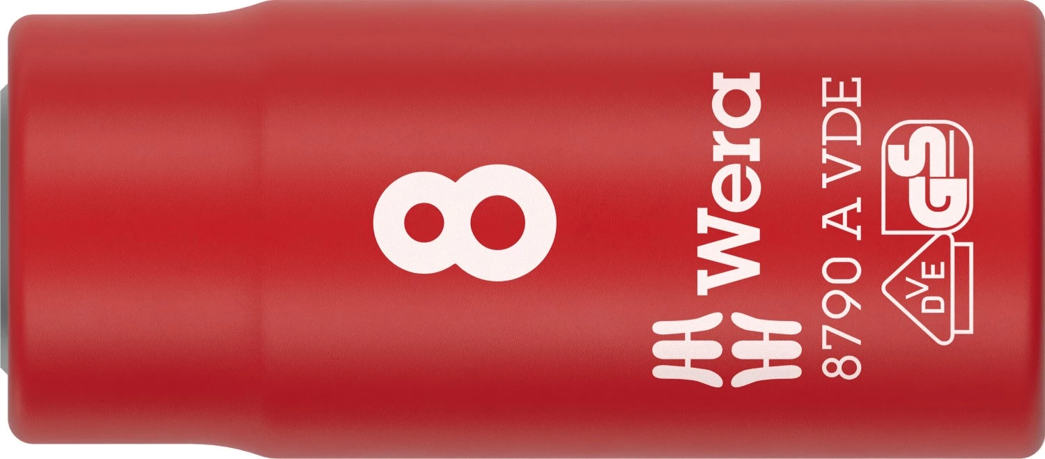 Wera 05005930001 8790 B VDE Zyklop Dop Geïsoleerd - 1/4"- 8mm