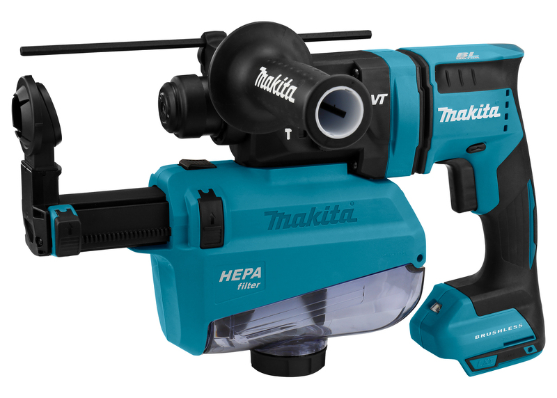 Makita DHR182ZWJU 18V Li-Ion Accu SDS-plus Combihamer Body Met Stofafzuiging In Mbox - 1,7J - Koolborstelloos