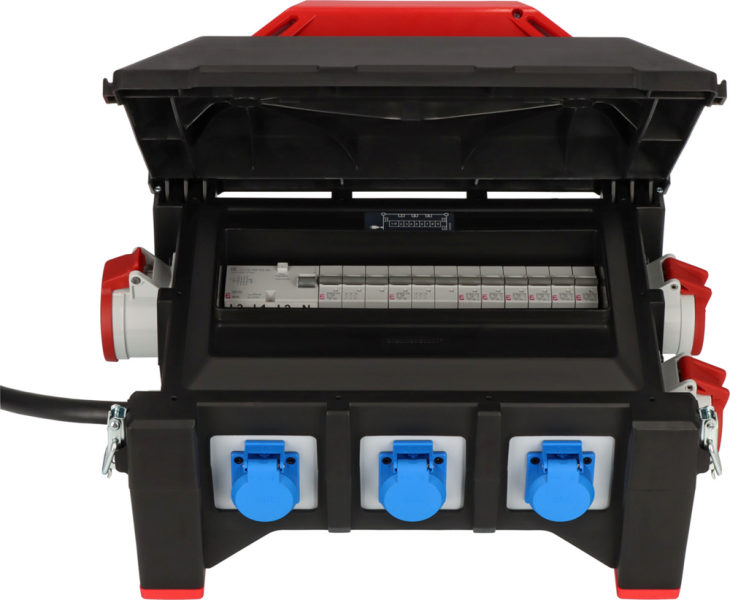 Brennenstuhl Professional BSV 5-32A Rubber Stroomverdeler - H07RN-F5G6.0 CEE32A+2x16A, 6x230V - 2m - Detailed view of the product