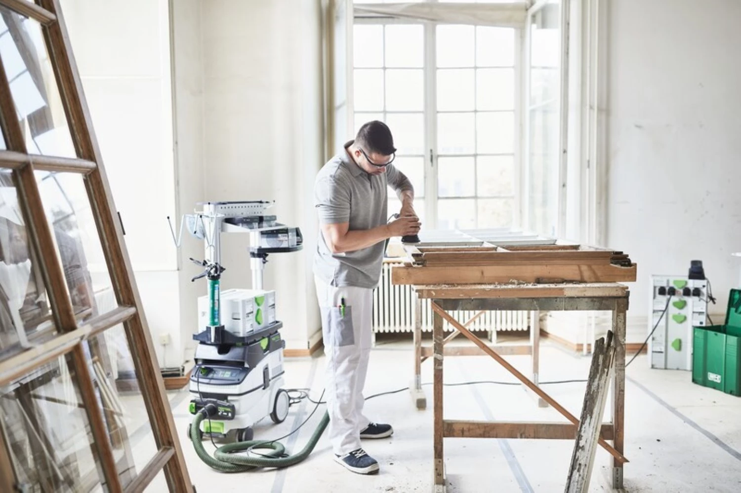 Festool CTM 26 EI AC Bouwstofzuiger - 1200W - Klasse M - 26L thumbnail 4