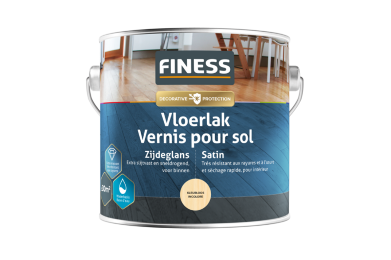 finess vloerlak zijdeglans kleurloos 0.75 ltr