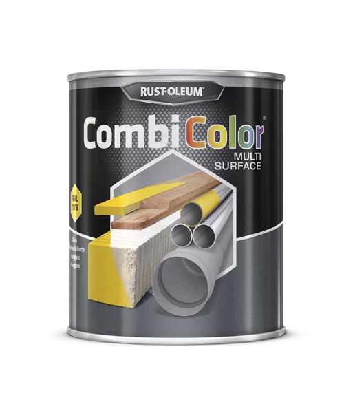 rust-oleum combicolor multi-surface hoogglans ral 1018 licht geel 0.75 ltr