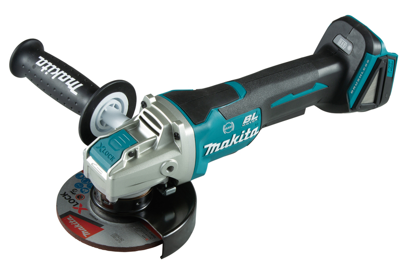 Makita DGA520ZX1 18V Li-Ion Accu Haakse Slijper Body - 125mm - X-LOCK - Koolborstelloos - Detailed view of the product
