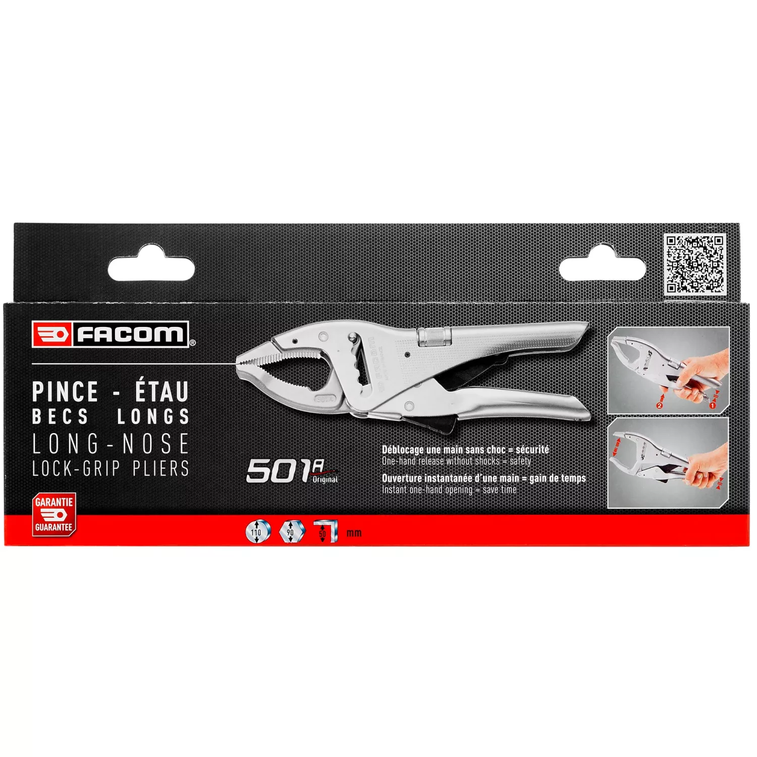 Facom 501APB Automatische Griptang - 110mm Capaciteit - 250mm afbeelding