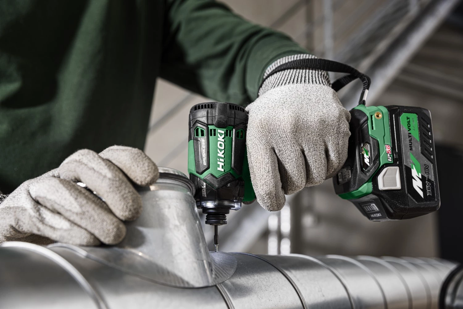 HiKOKI WH36DCWRZ 36V Li-Ion Accu Slagschroevendraaier Set (2x 2,5Ah) In HSC - 215Nm - Koolborstelloos thumbnail 4