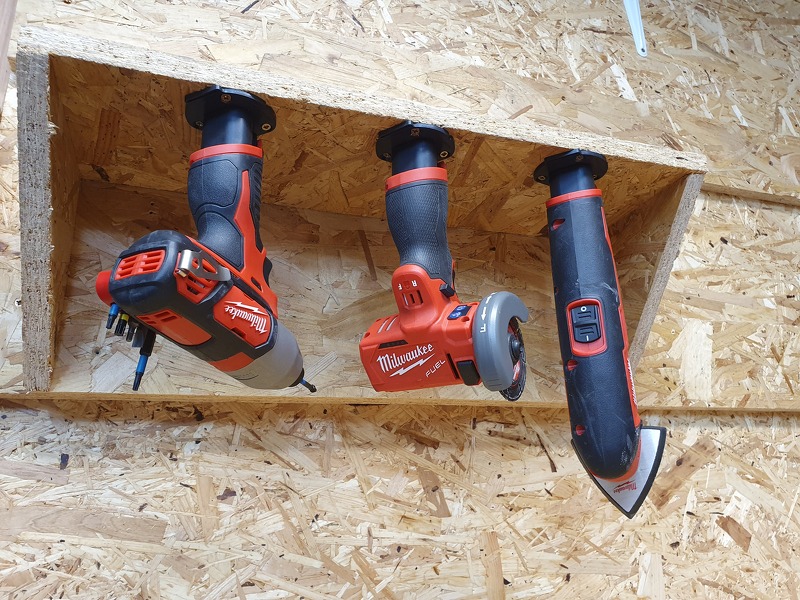 StealthMounts TM-MW12-BLK-3 Machinehouder Voor Milwaukee M12 - Zwart - 3-pack - Detailed view of the product