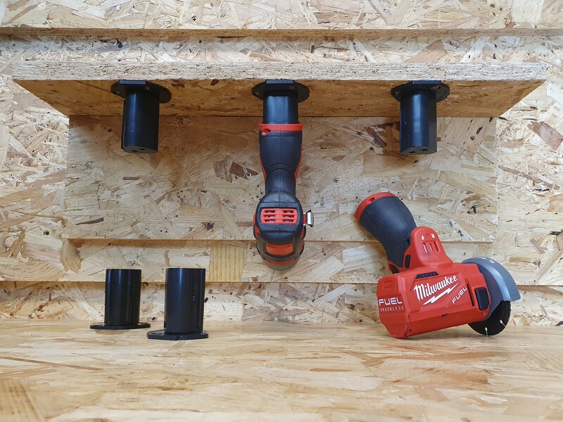 StealthMounts TM-MW12-BLK-3 Machinehouder Voor Milwaukee M12 - Zwart - 3-pack - Detailed view of the product