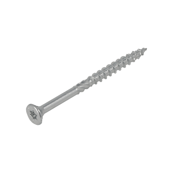 DynaPlus 0281.01.50401 Constructieschroef - TX30 - 6.0 X 80/42mm - Platkop - Deeldraad - Verzinkt (100st) - Detailed view of the product