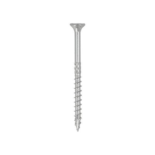 DynaPlus 0281.01.50401 Constructieschroef - TX30 - 6.0 X 80/42mm - Platkop - Deeldraad - Verzinkt (100st) - Detailed view of the product